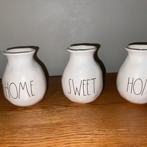 Rae Dunn Home Sweet Home vases